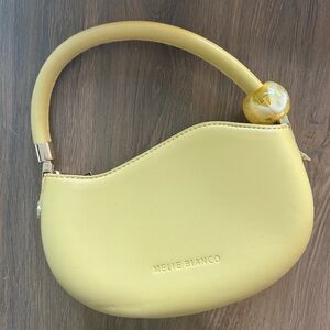 Melie Bianco Lemon Yellow Shoulder Bag